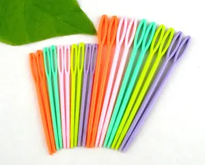 20-Pack Multicolor Plastic Sewing Knitting Needles For Crafts Clothing Shoes DIY Knitting Needles Cusp Crochet Hooks