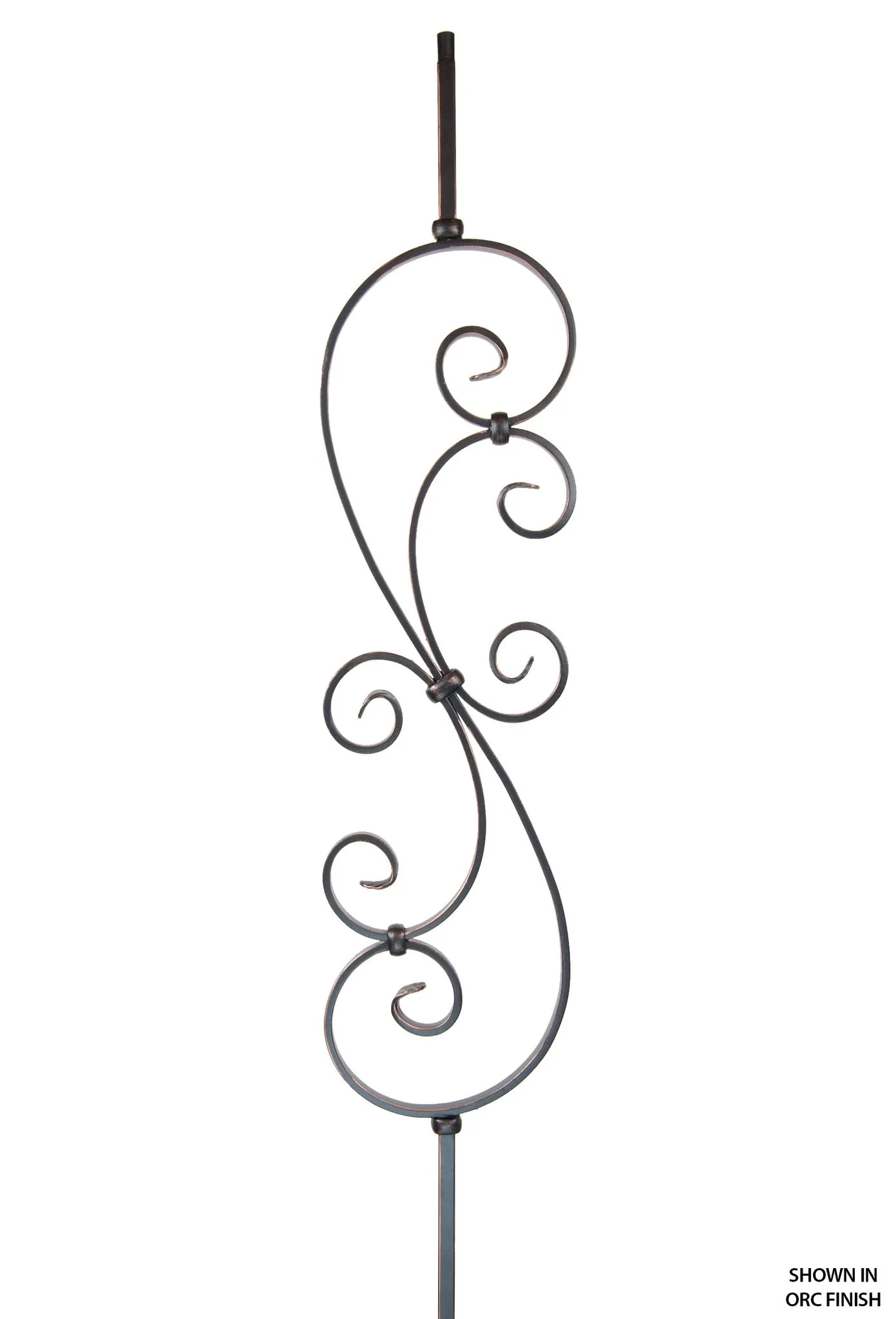 2581 Series M601 Skinny Scroll Iron Baluster
