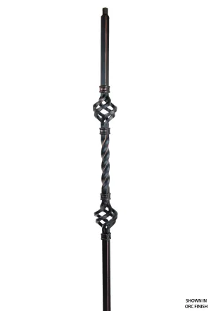 2853 Series MEGA-2BASK Double Basket Mega Iron Baluster