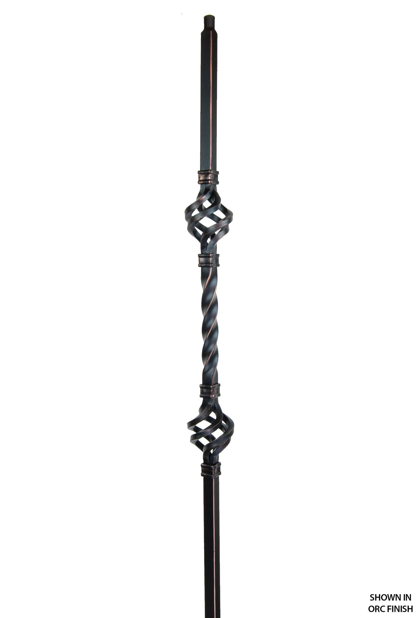 2853 Series MEGA-2BASK Double Basket Mega Iron Baluster