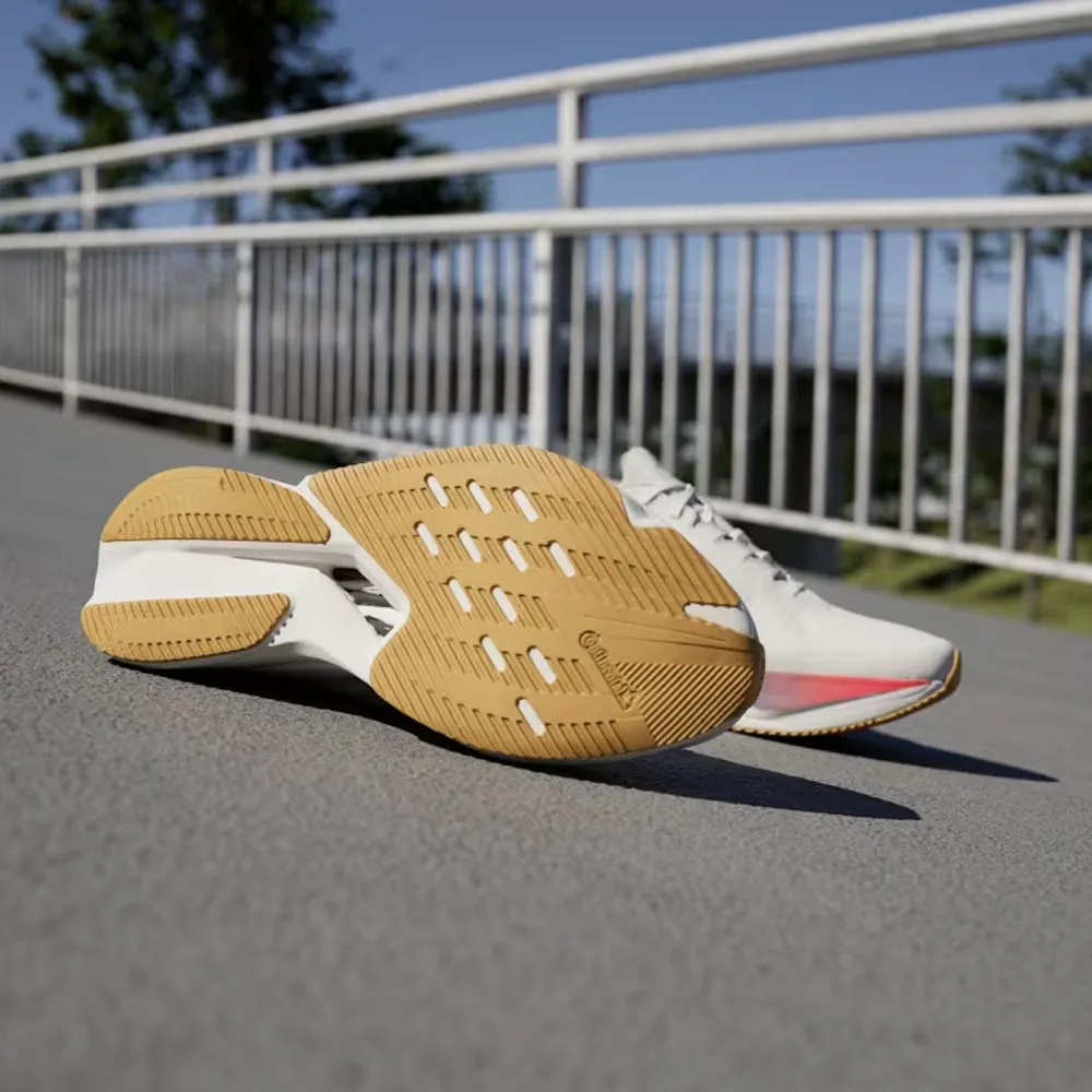 Adidas Adizero Boston 12 - Core White/Dark Blue/Pure Ruby