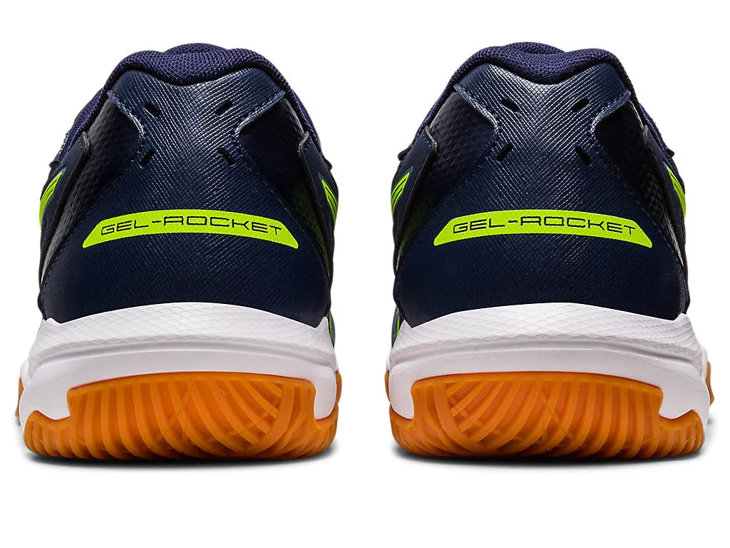 Asics Gel-Rocket 10 Badminton Shoes (Midnight/Hazard Green)