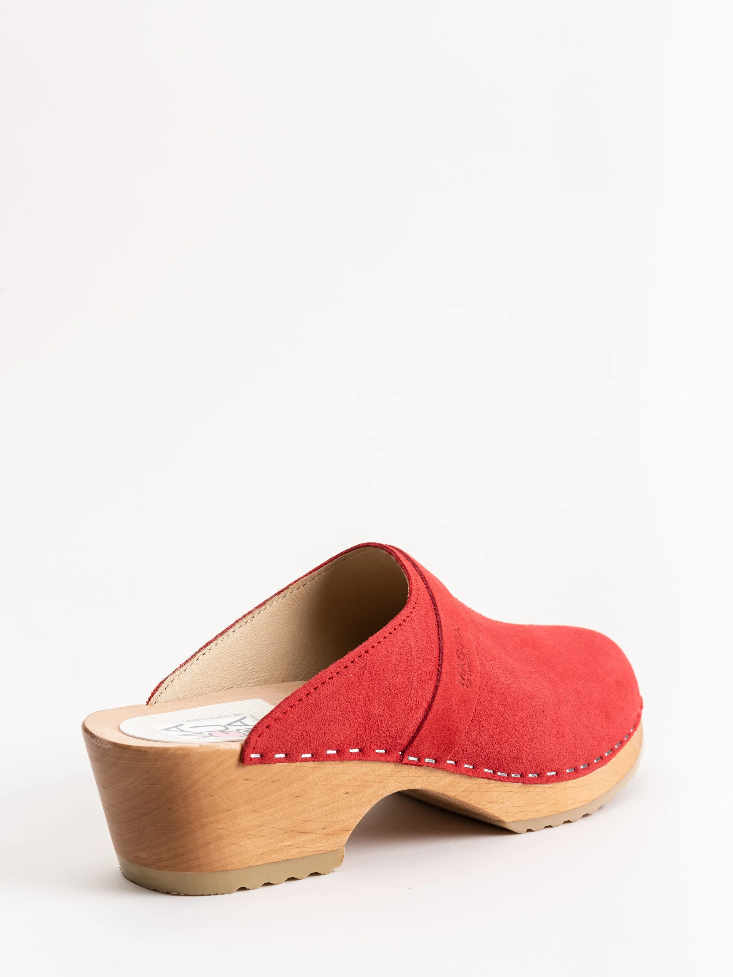 berkeley clog - suede red