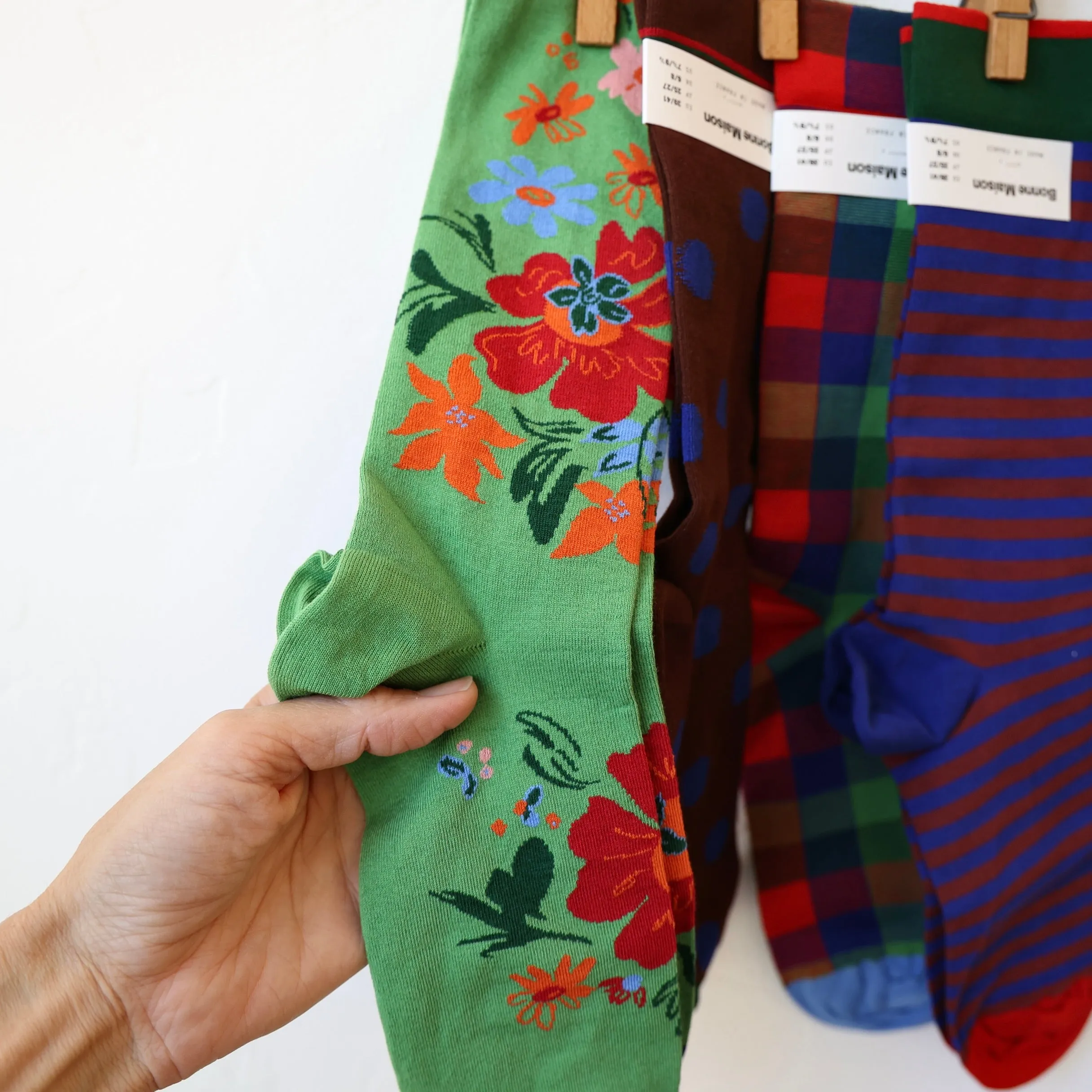 Bonne Maison Socks - Primary Patterns - 5 Options