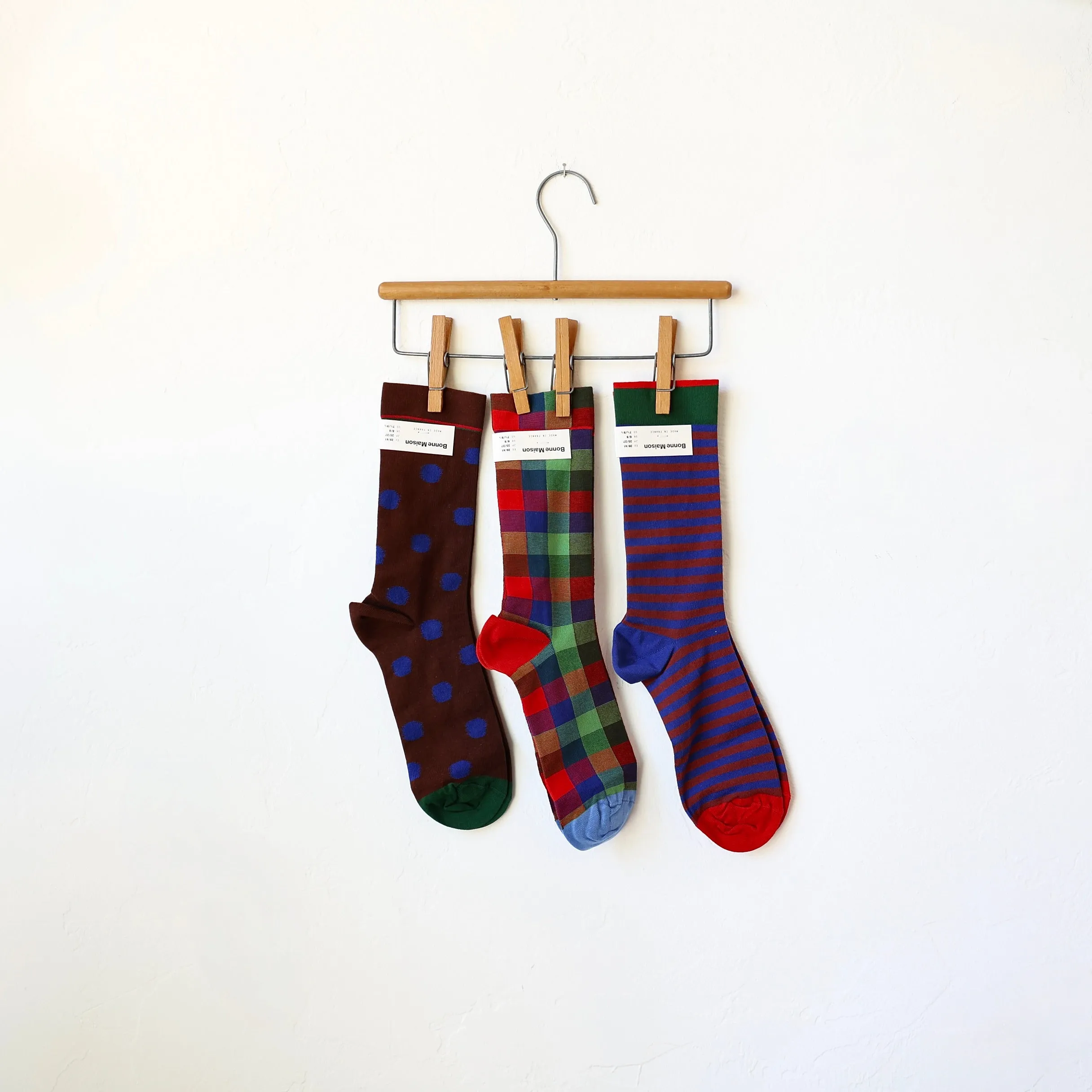 Bonne Maison Socks - Primary Patterns - 5 Options