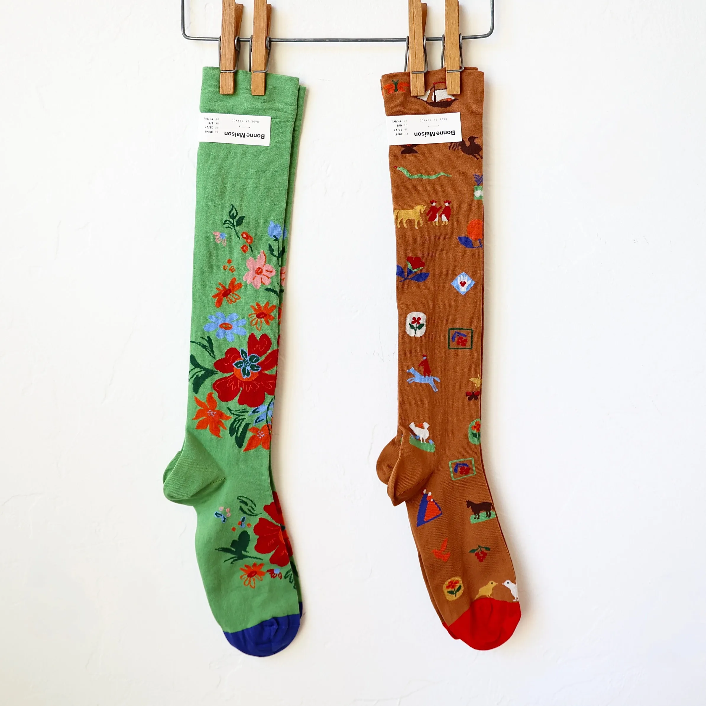Bonne Maison Socks - Primary Patterns - 5 Options