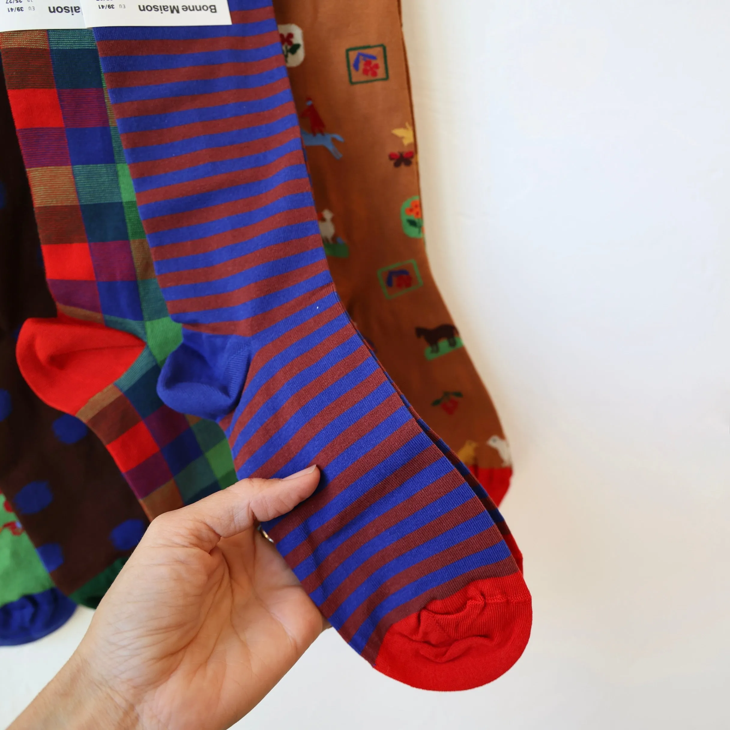 Bonne Maison Socks - Primary Patterns - 5 Options