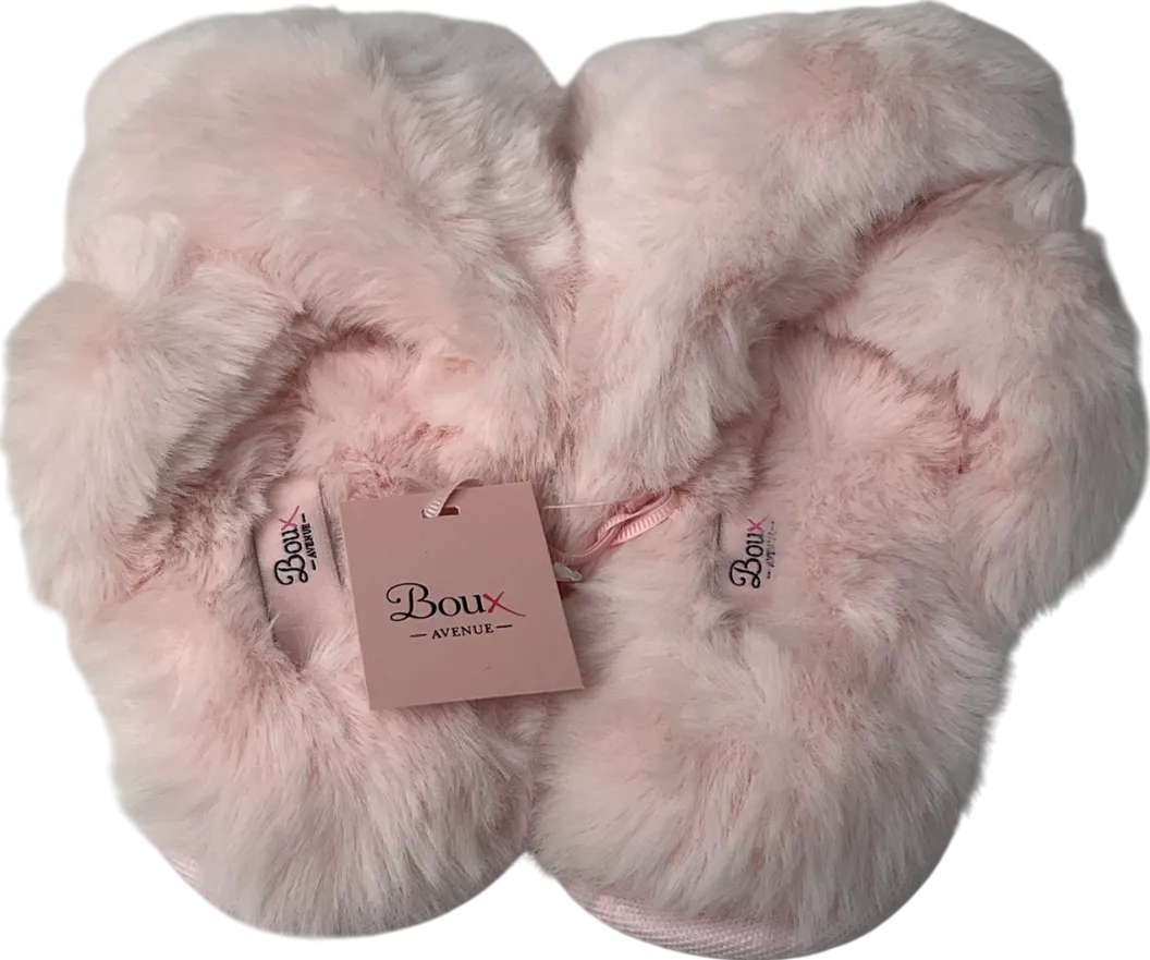 boux avenue Pink Cross Band Slipper UK 5 EU 38 👠