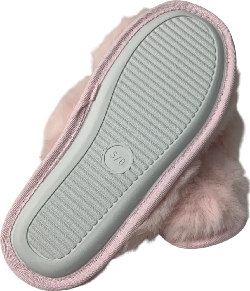 boux avenue Pink Cross Band Slipper UK 5 EU 38 👠