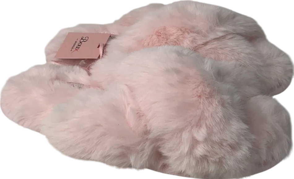 boux avenue Pink Cross Band Slipper UK 5 EU 38 👠