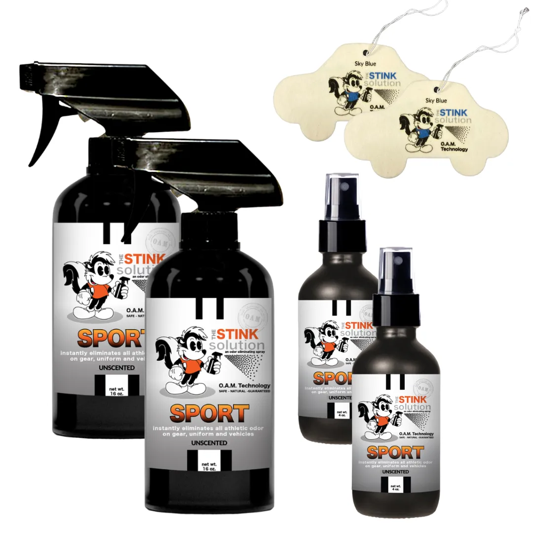 Buy 2 Get 4 FREE - (2) 16 oz (2) 4 oz Sport Bundle   2 Car Air Fresheners
