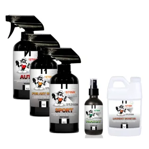 Buy 3 Get Sample Bundle FREE - 1 Citrus Orange (16 oz), 1 Auto Odor Eliminator Mid (16 oz), 1 Sport Odor Eliminator Drift (16 oz), 1 Coconut Lime Hockey (4 oz),   1 Unscented Mini Laundry Booster | Odor Eliminating Spray