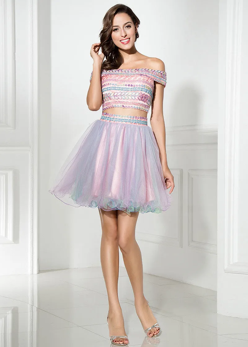 Colorful Homecoming Dress