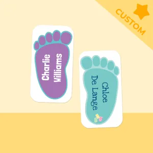 Colour Shoe Labels - Customise your own