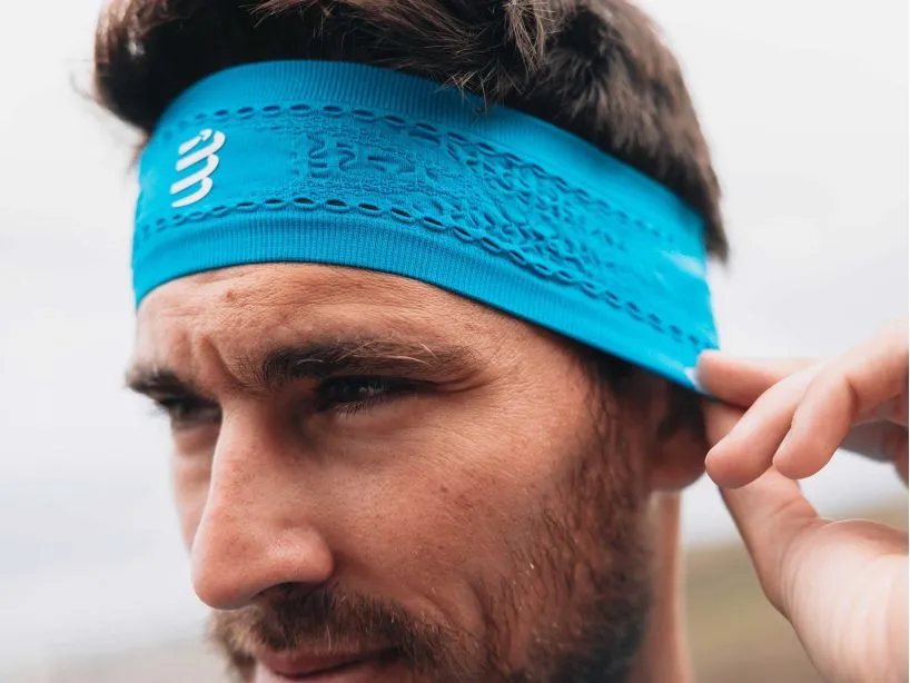 Compressport Unisex's Headband On/Off - Hawaiian Ocean