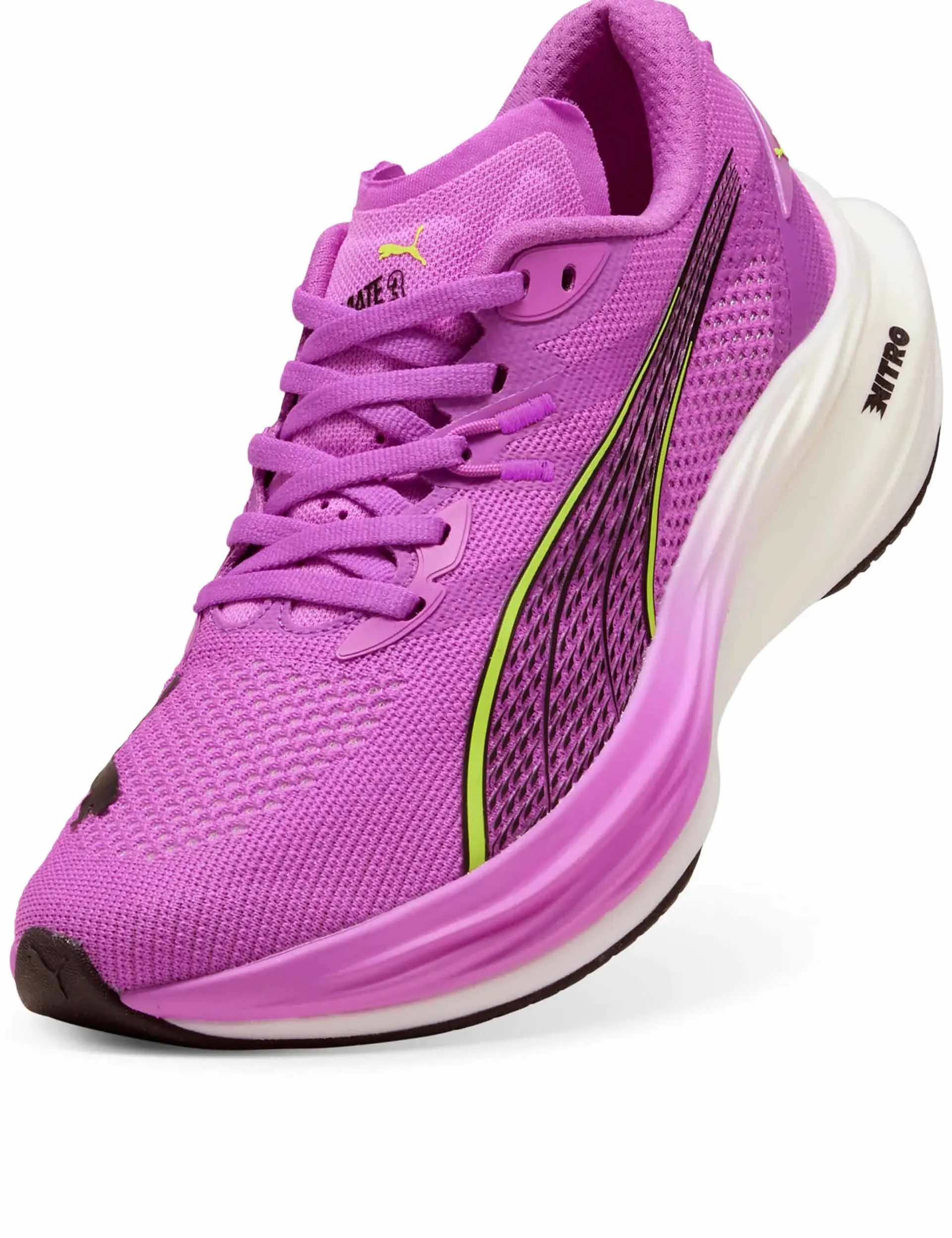 Deviate NITRO 3 Running Shoes - Pure Magenta/Yellow Alert/White