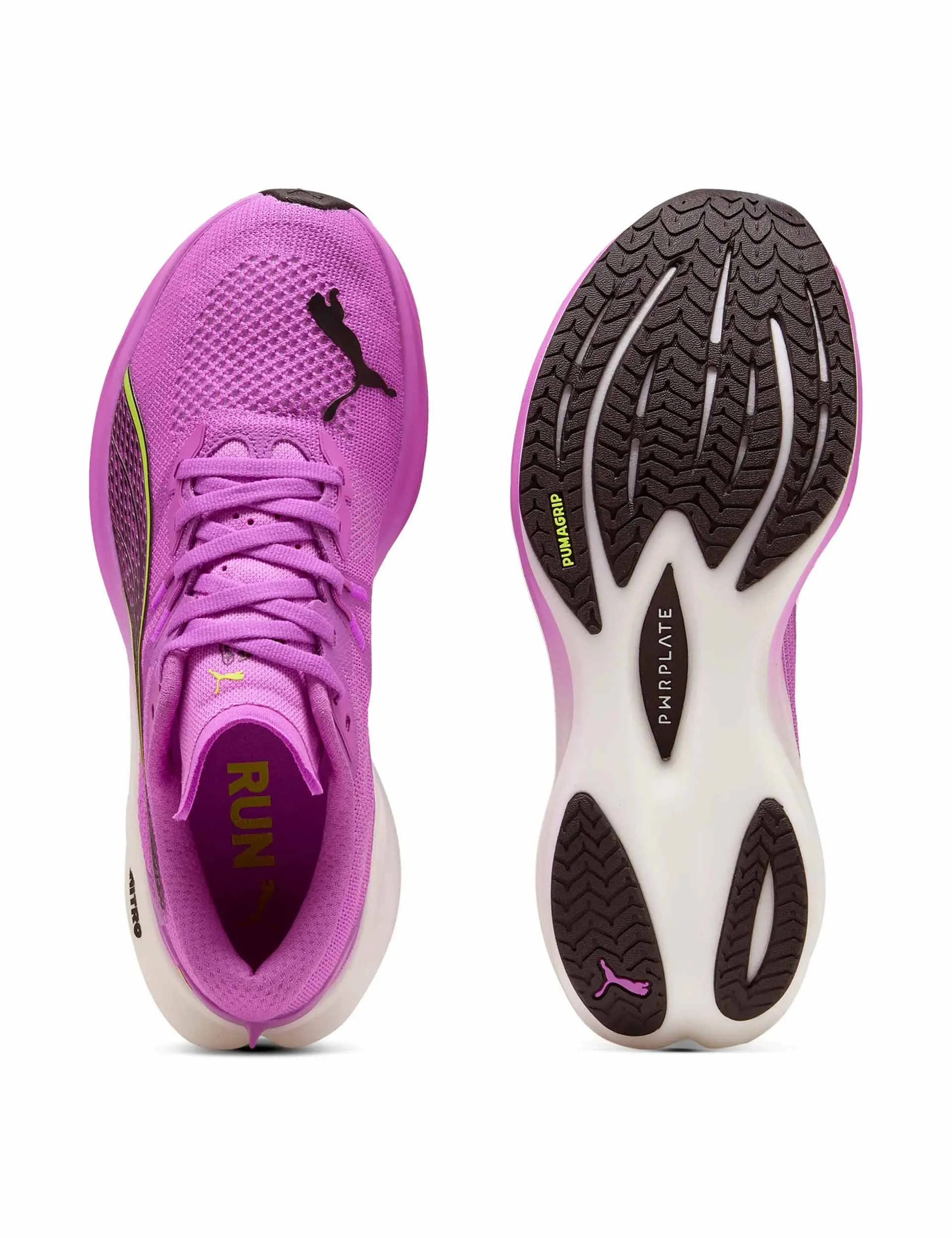 Deviate NITRO 3 Running Shoes - Pure Magenta/Yellow Alert/White