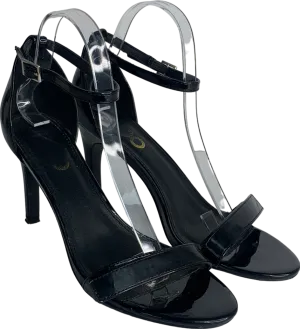 Ego Black Velcro Cross Heel UK 6