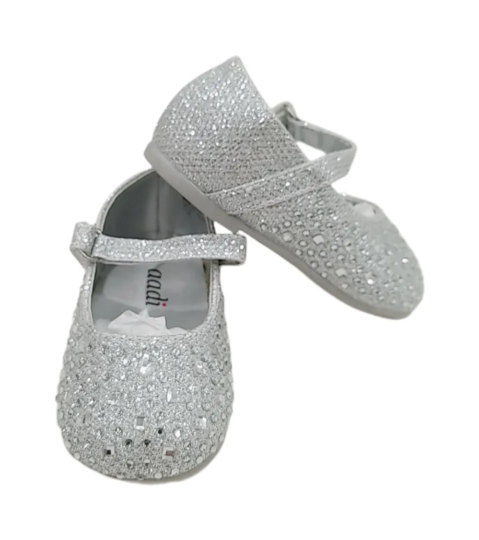 Fancy silver ballet flats - 3