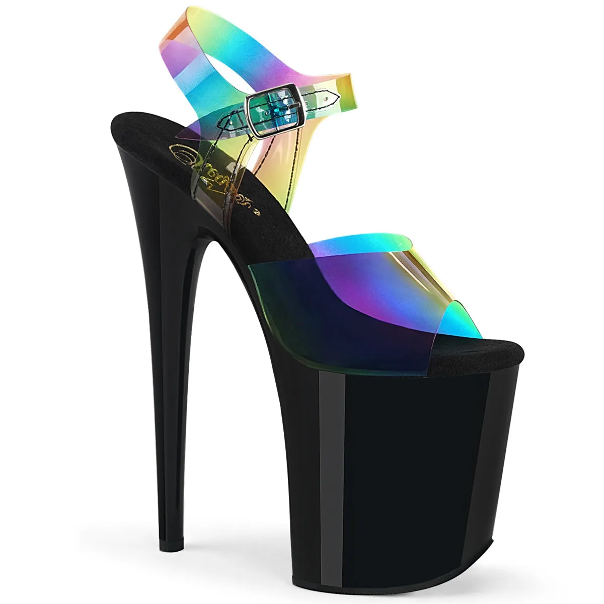 FLAMINGO-808RB  Rainbow PVC/Black