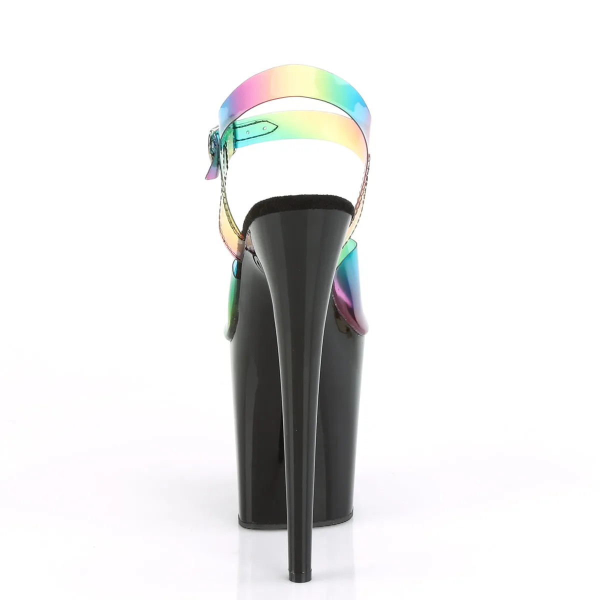 FLAMINGO-808RB  Rainbow PVC/Black