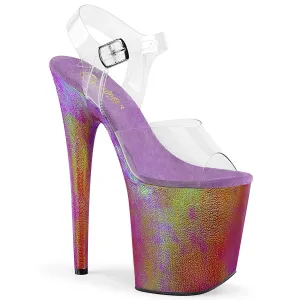 FLAMINGO-808WR  Clear/Purple Hologram Wrapped