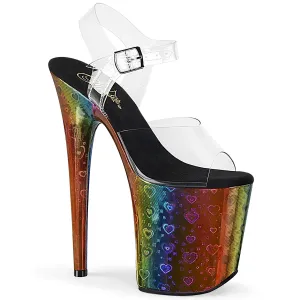 FLAMINGO-808WR  Clear/Rainbow Hologram Wrapped