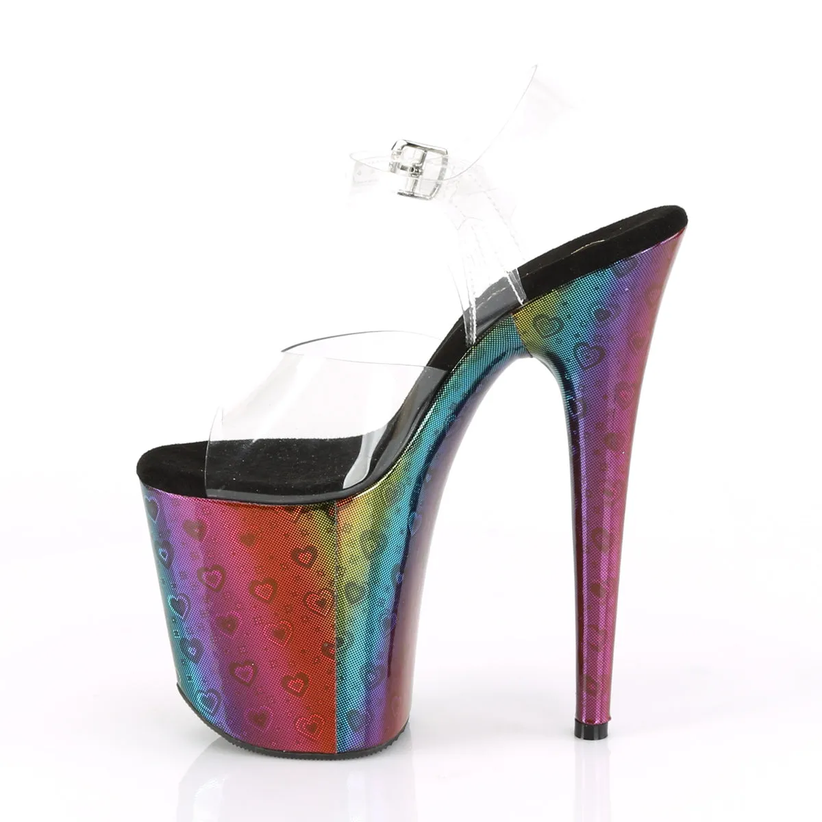 FLAMINGO-808WR  Clear/Rainbow Hologram Wrapped