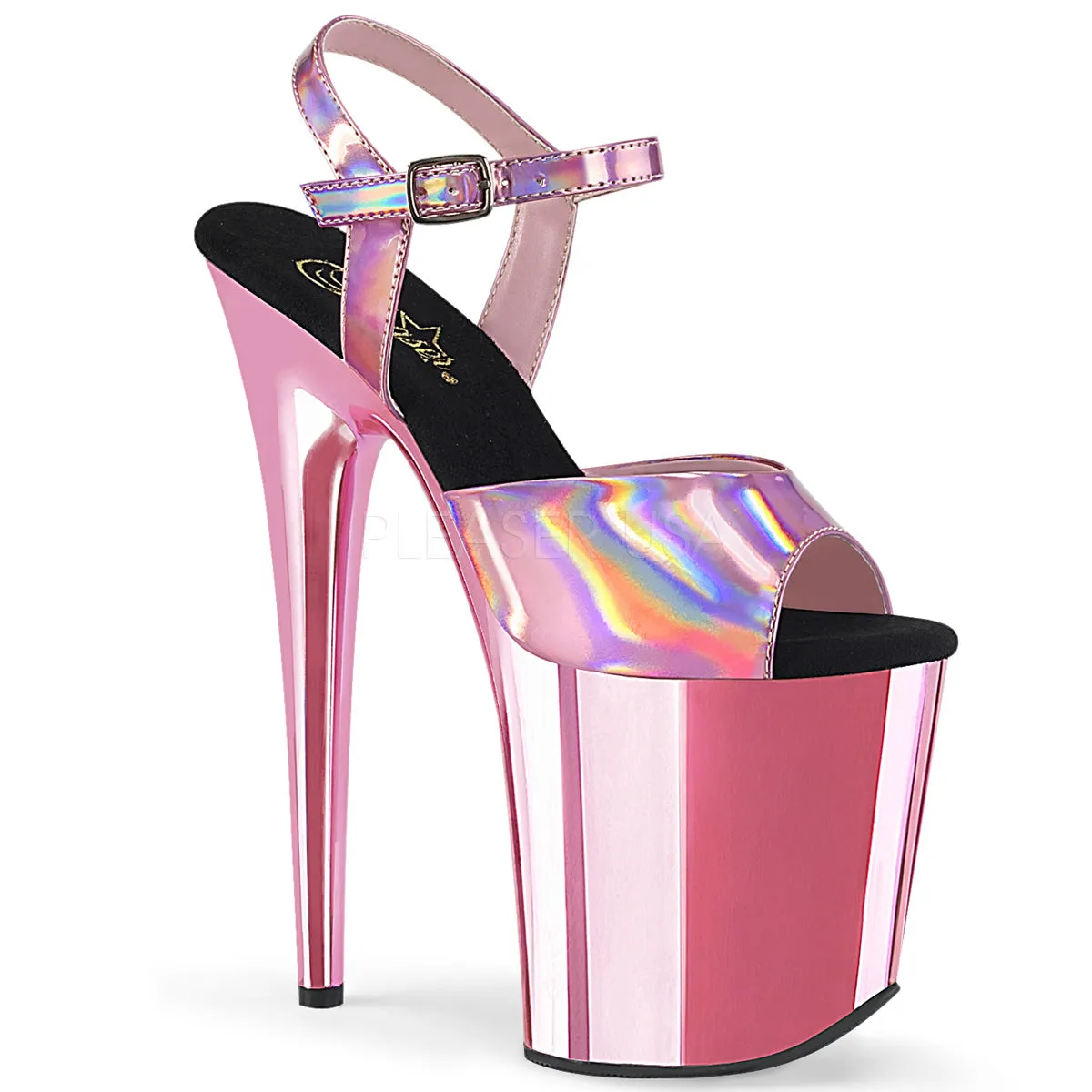 FLAMINGO-809HG  Baby Pink Hologram/Baby Pink Chrome