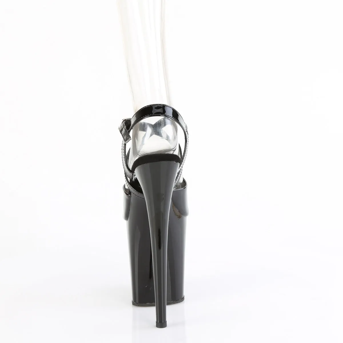 FLAMINGO-824  Black Patent/Black