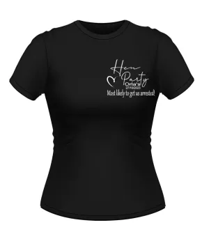 Fun 'Most Likely to...' Personalised Hen Party Tshirt