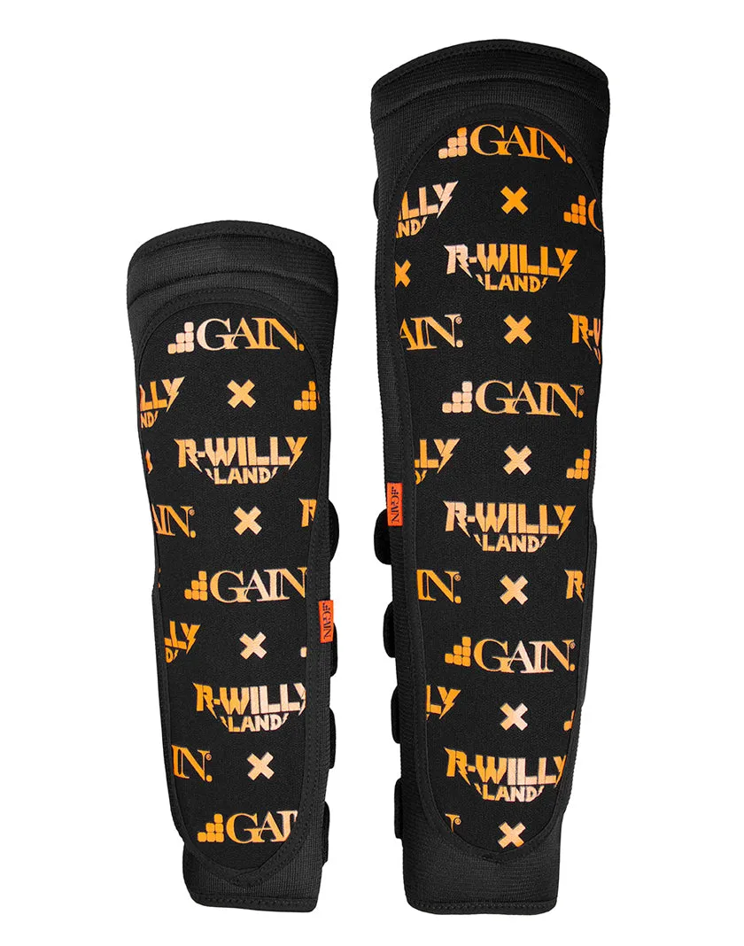 GAIN X R WILLY LAND "PROGRESSION" KNEE/SHIN COMBO PADS