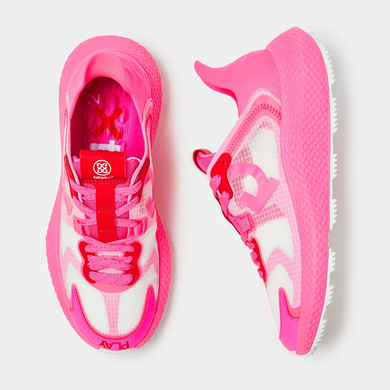 G/Fore MG4X2 Ripstop Hybrid Womens Cross Trainer Golf Shoe - Knockout Pink