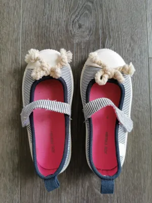 GIRL SIZE 7 TODDLER - JOE FRESH, Casual Summer Ballet Flats EUC B2