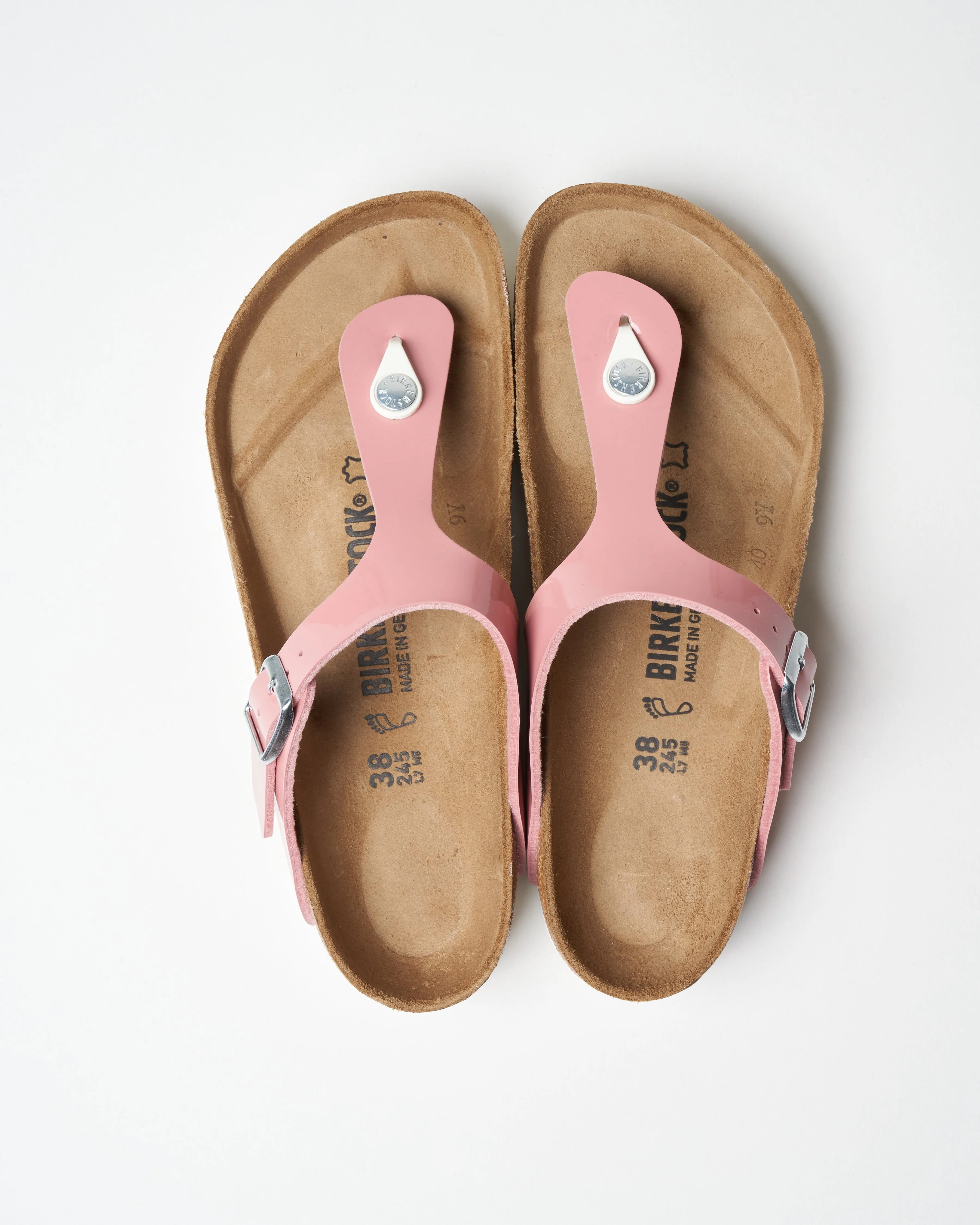 gizeh patent sandal - old rose