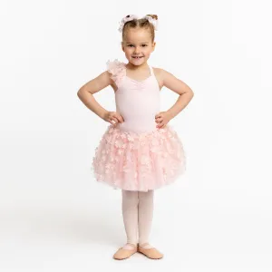 Ida: One Shoulder Flutter Sleeve Tutu Dress