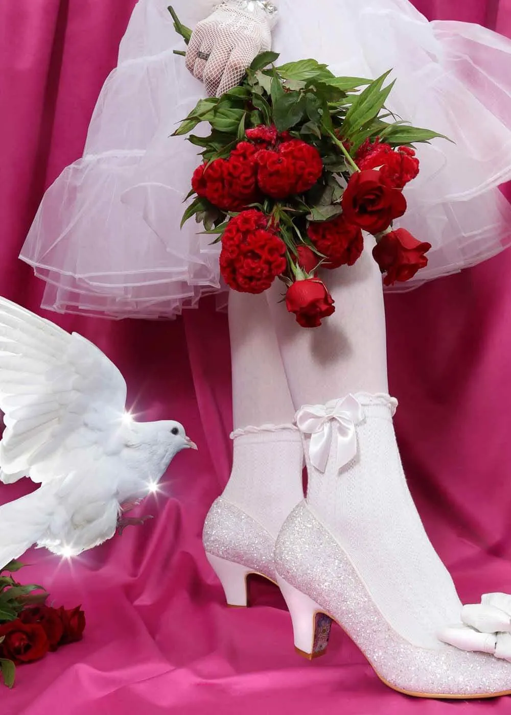 Irregular Choice Ban Joe Pumps White