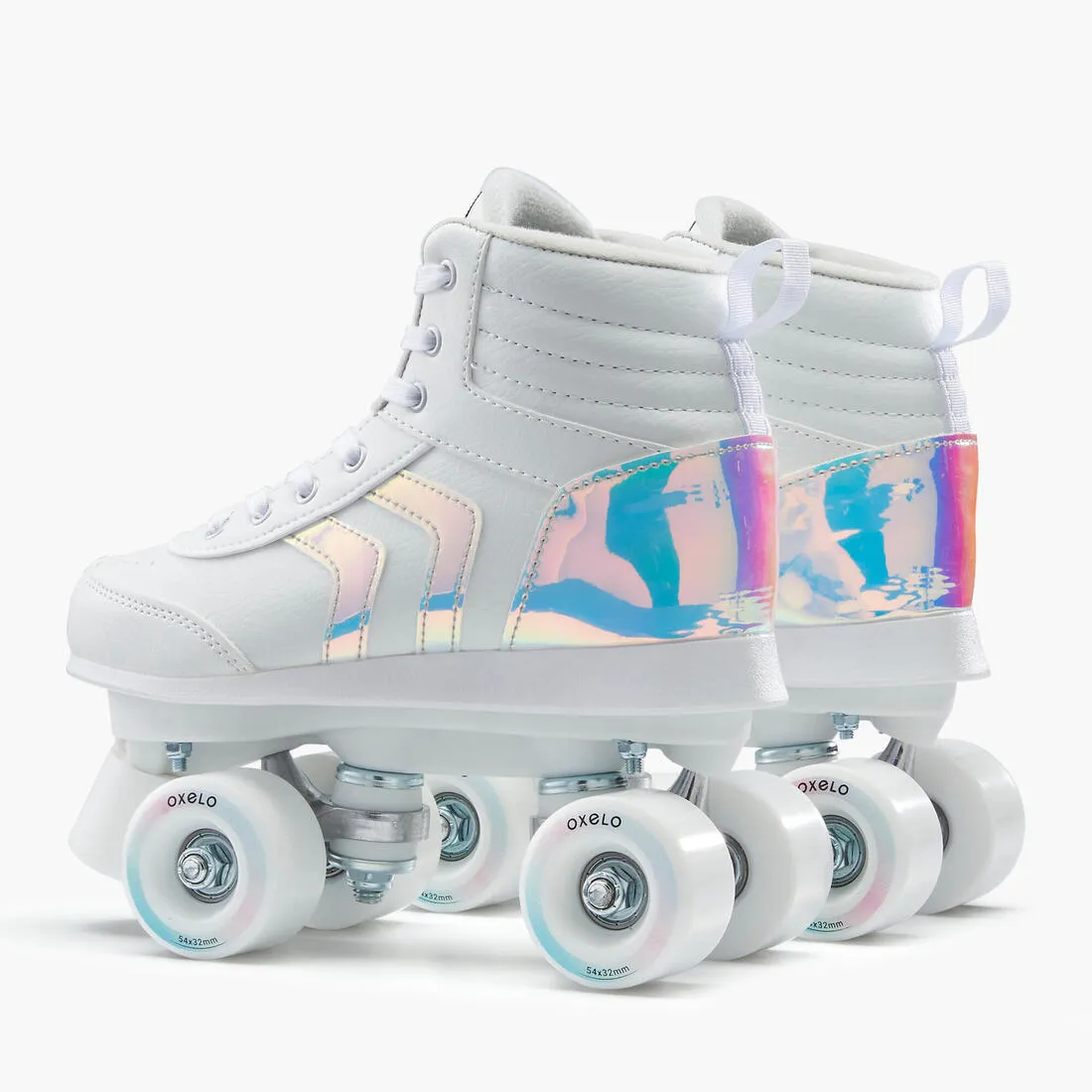 Kids' Roller Skates Quad 100 - Holographic
