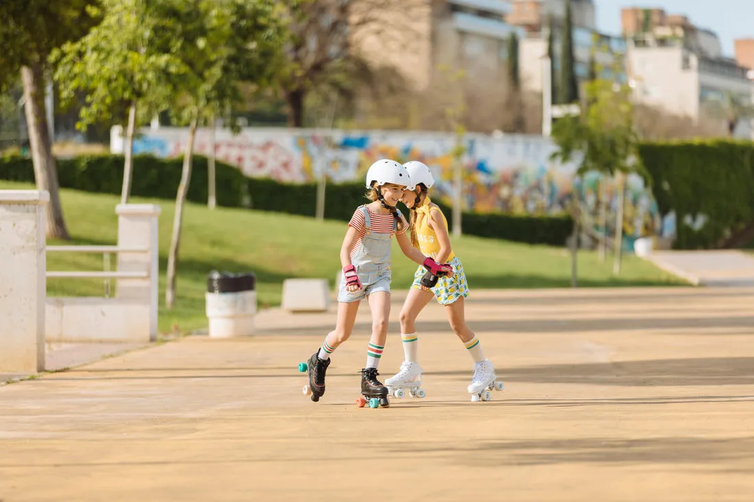 Kids' Roller Skates Quad 100 - Holographic