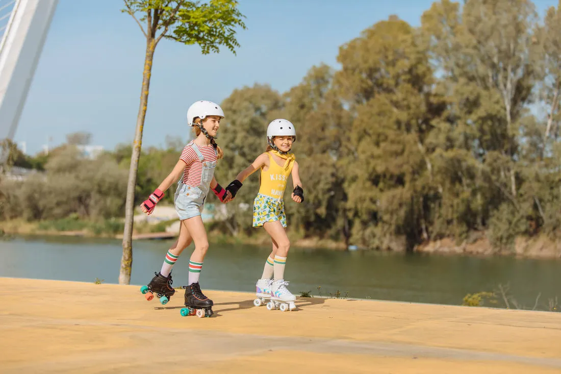 Kids' Roller Skates Quad 100 - Holographic