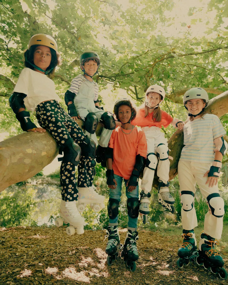 Kids' Roller Skates Quad 100 - Holographic