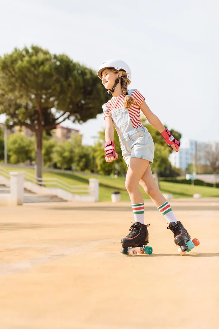 Kids' Roller Skates Quad 100 - Holographic