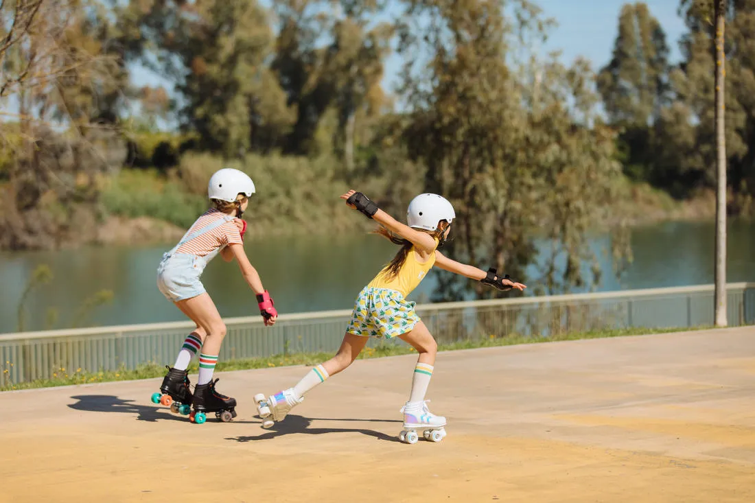 Kids' Roller Skates Quad 100 - Holographic