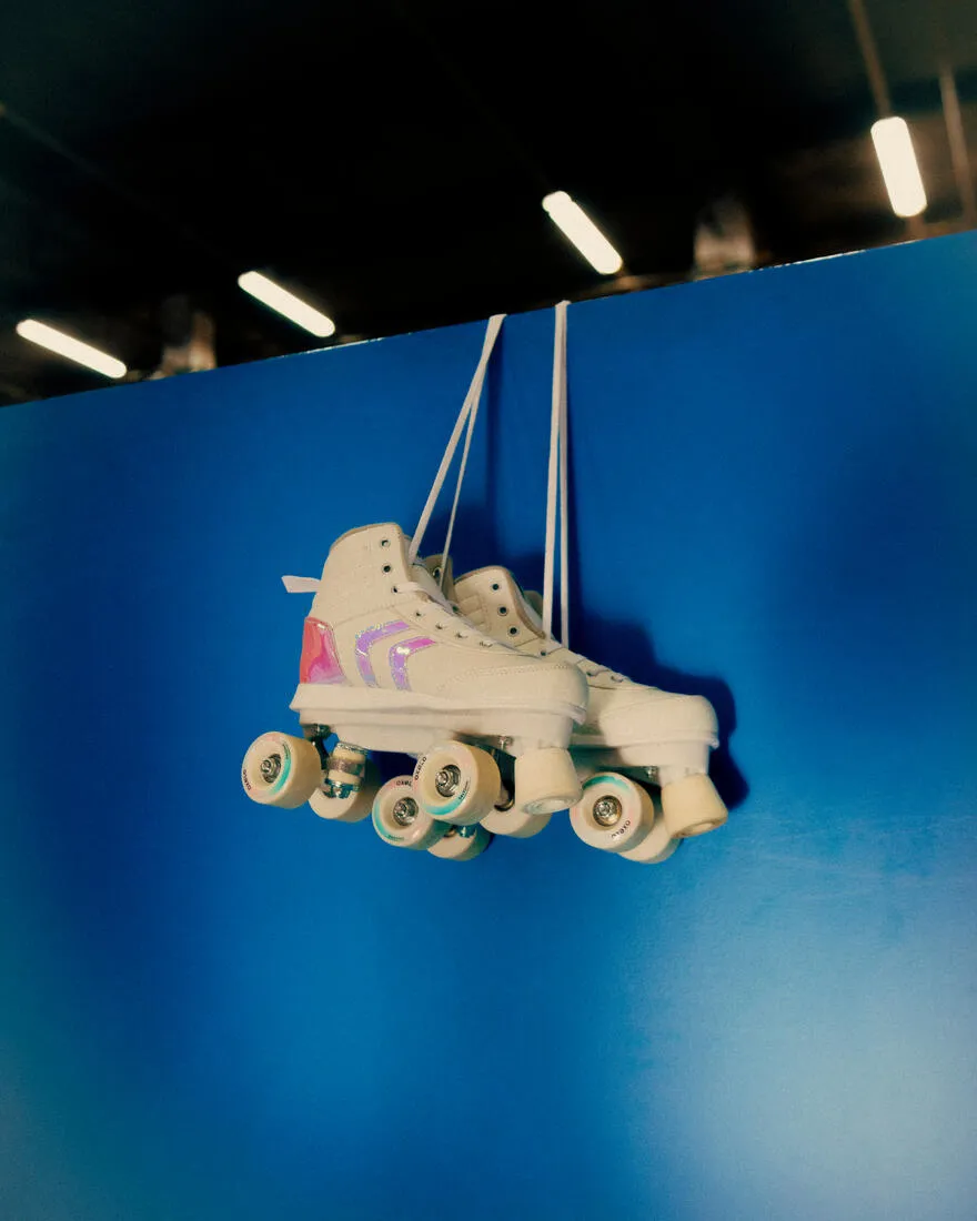 Kids' Roller Skates Quad 100 - Holographic