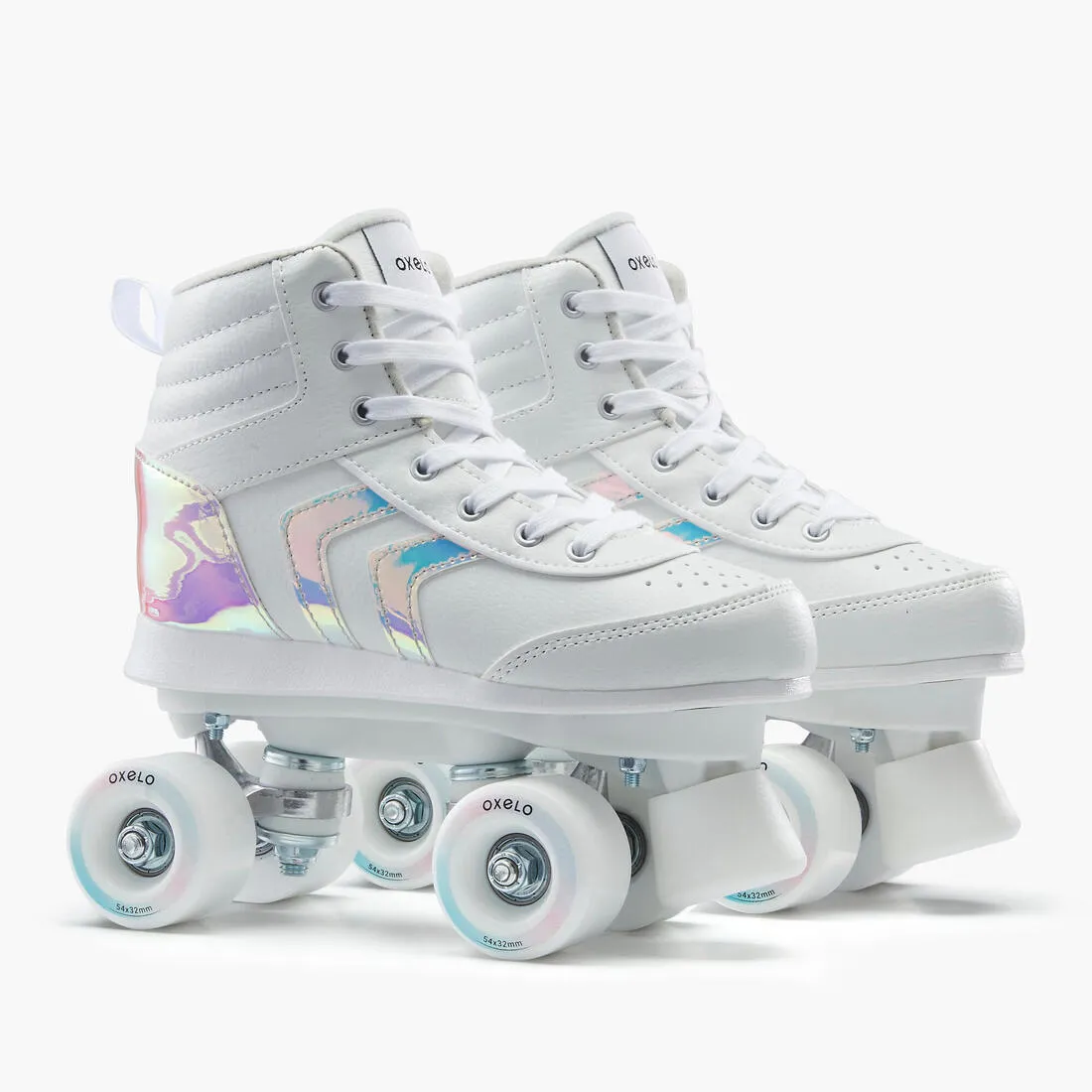 Kids' Roller Skates Quad 100 - Holographic