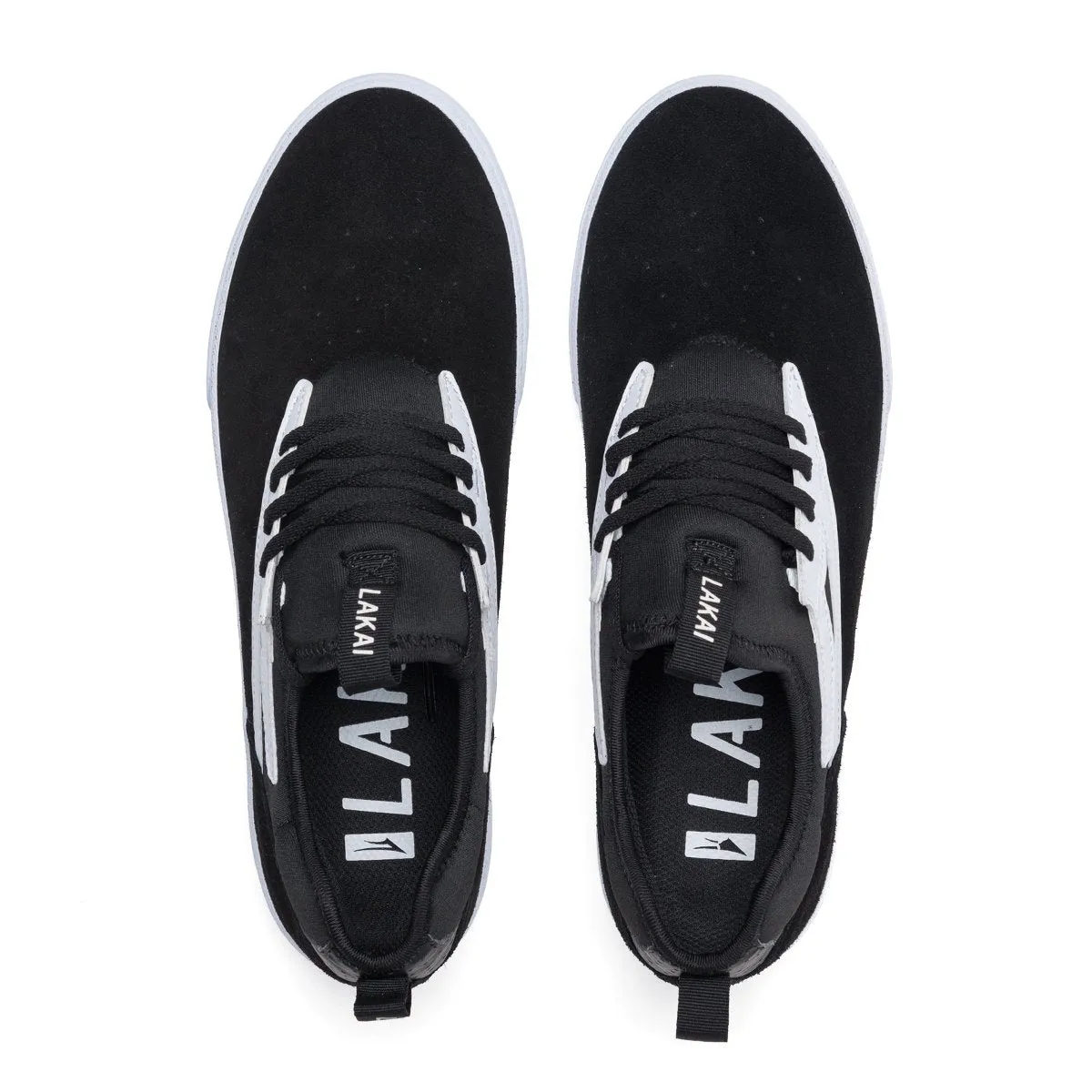 LAKAI SKATE SHOES: DOVER. Black Suede. Size 9.5