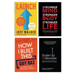 Launch (Updated & Expanded Edition), Stronger Mind, How I Built This , Scale Up Millionaire 4 Books Set
