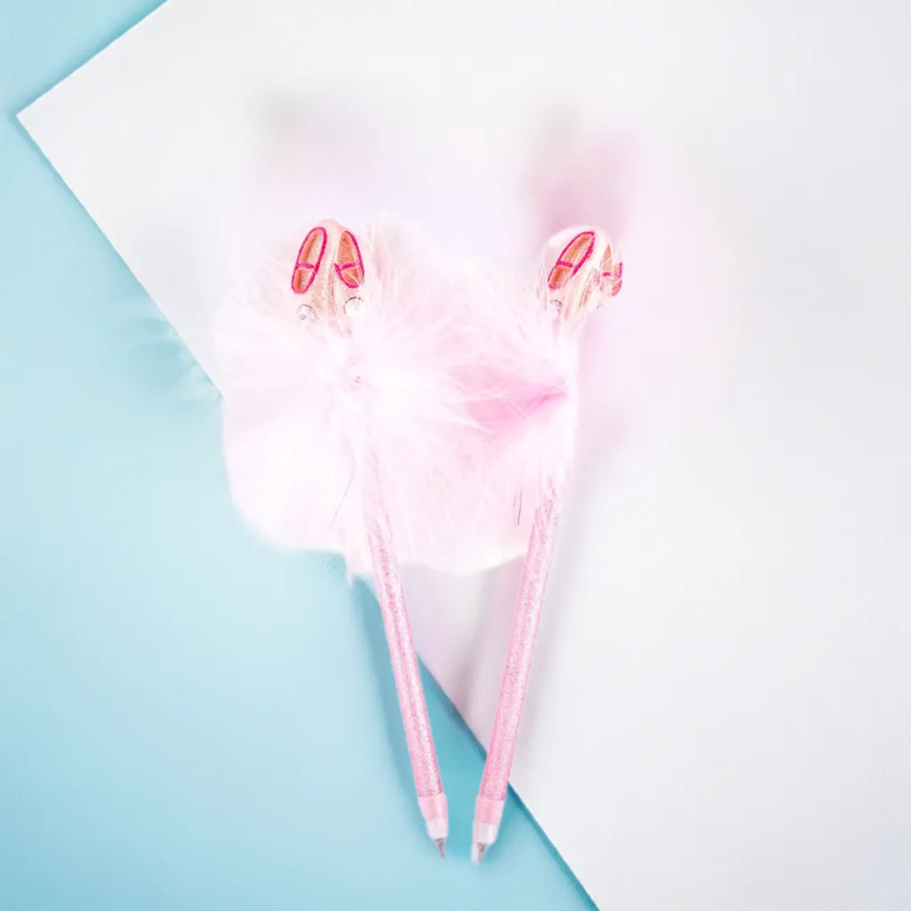 Mad Ally Fluffy Pen - Ballet Shoes