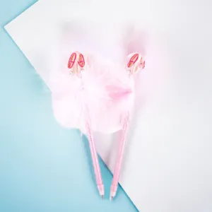 Mad Ally Fluffy Pen - Ballet Shoes