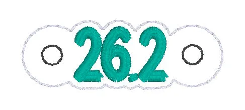 Marathon Shoe Charm machine embroidery design (3 versions included) DIGITAL DOWNLOAD